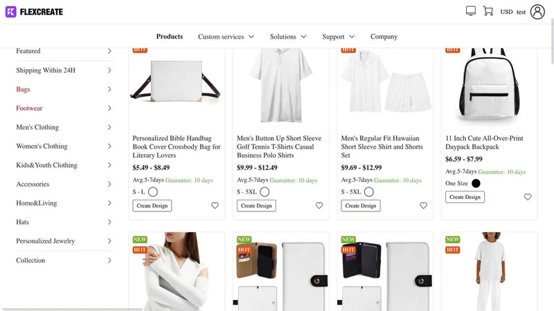 FlexCreate ‑ Print on Demand