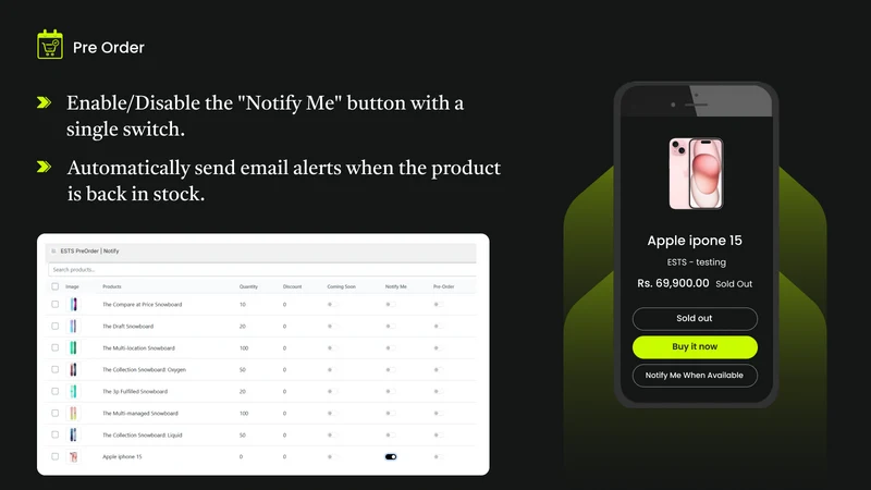 ESTS PreOrder | Notify