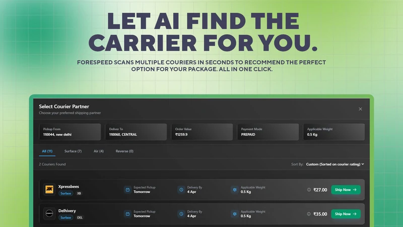 Forespeed Smart Shipping