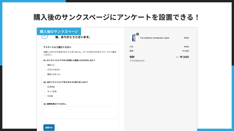 UR: Post‑Purchase Survey