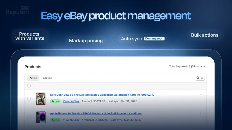 Reputon eBay Importer