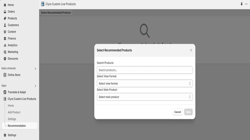 Clyra Custom Live Products