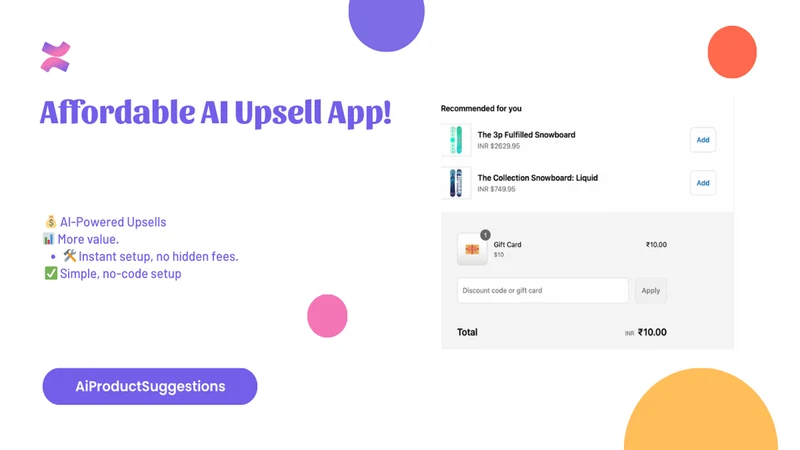 MDP Ai product Suggestions