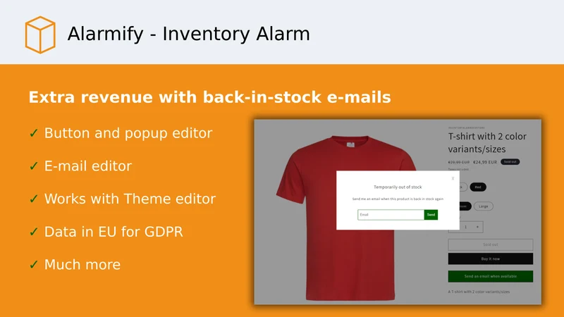 Alarmify ‑ Inventory Alarm