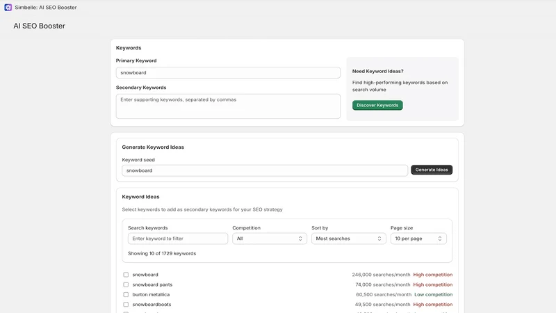 Simbelle Growth AI SEO & Speed