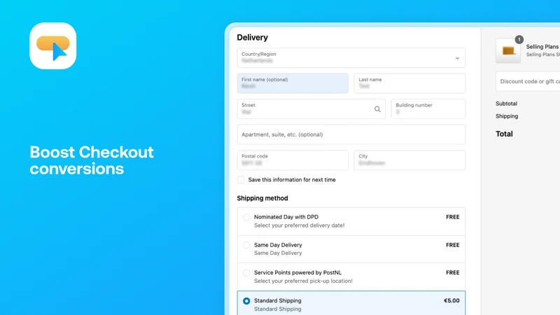 Sendcloud Checkout App