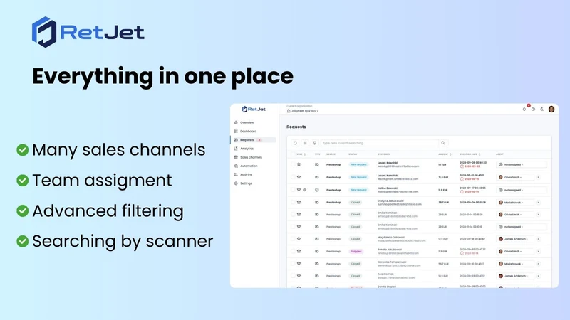 RetJet ‑ Returns & Exchanges