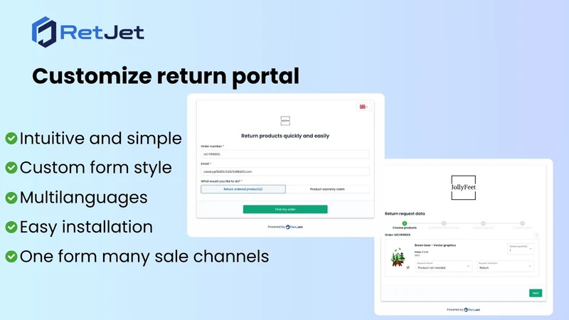 RetJet ‑ Returns & Exchanges