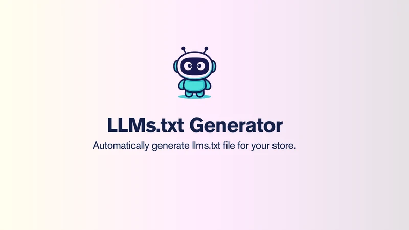 LLMs.txt Generator
