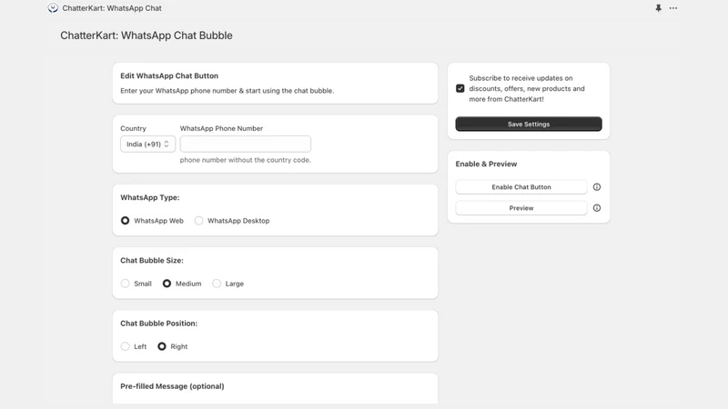 CK: WhatsApp Marketing & Chat