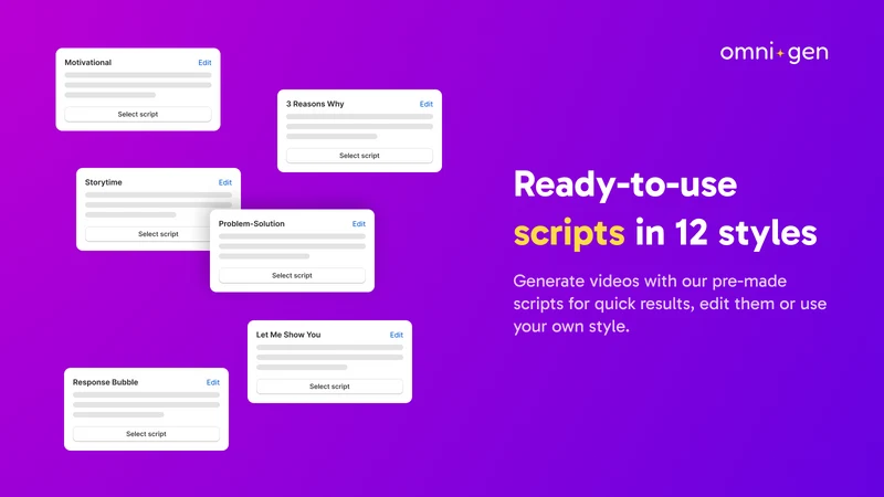OmniGen: AI Video Ads & Reels