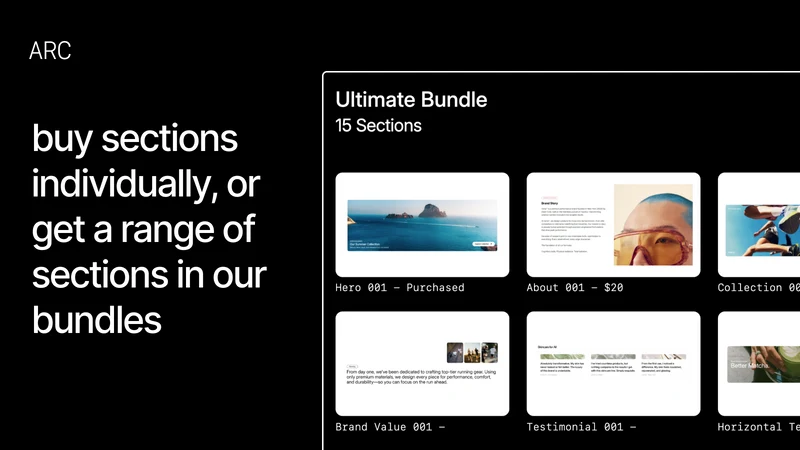 ARC Sections: Theme Sections