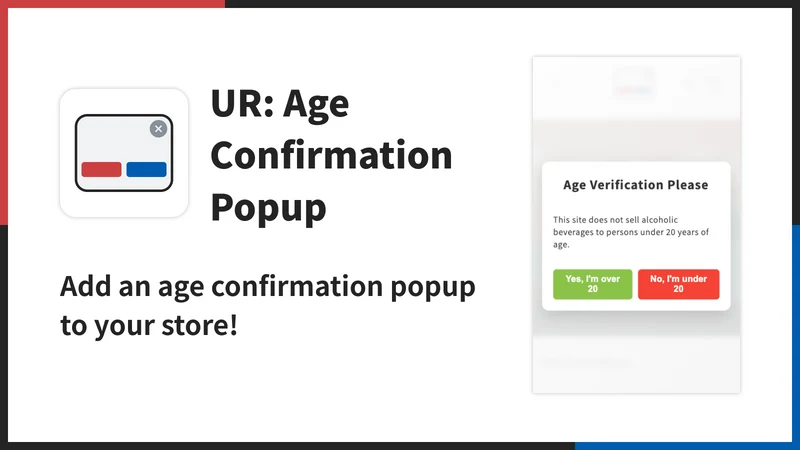 UR: Age Verification Popup