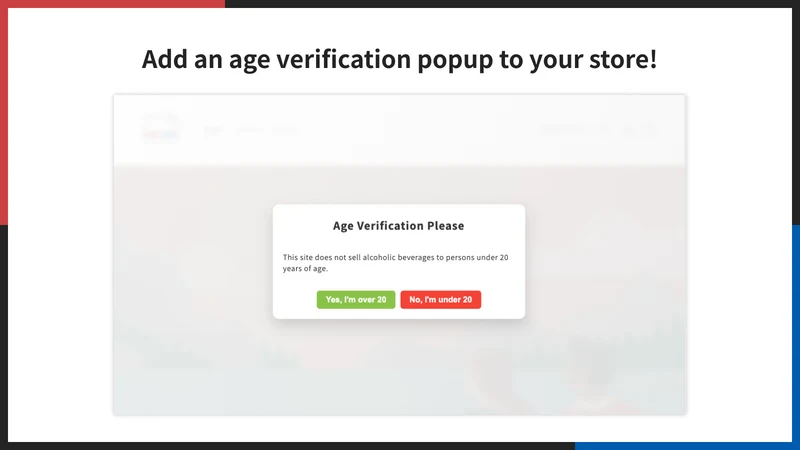 UR: Age Verification Popup
