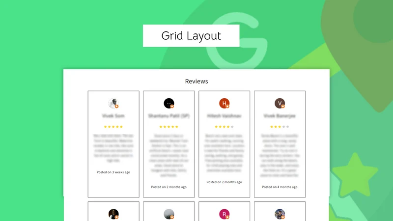 G Maps Reviews Showcase