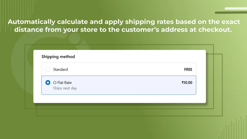 CI Shipping Rate By Distance