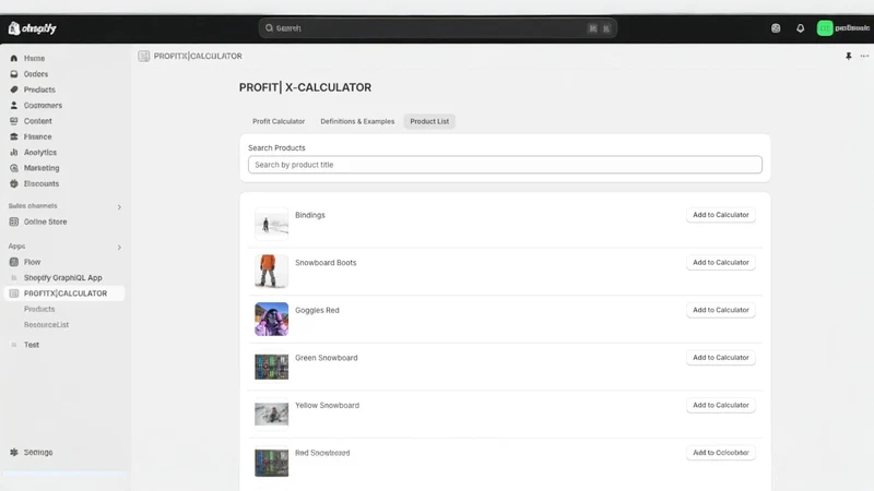 PROFITX | CALCULATOR