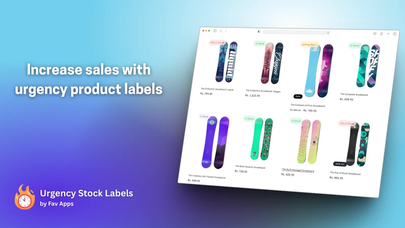 Fav Urgency Product Badges