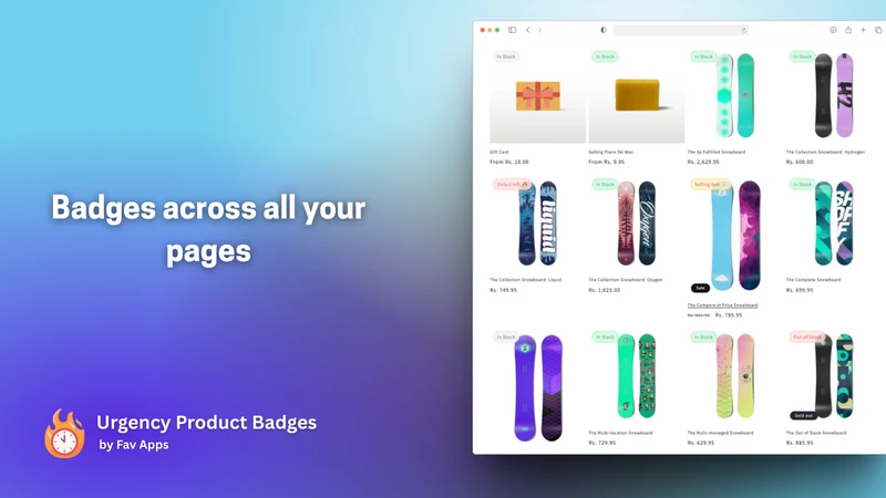 Fav Urgency Product Badges