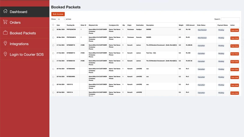 EloERP: Courier Fulfillment