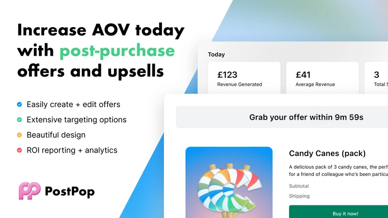 PostPop ‑ Post Purchase Upsell