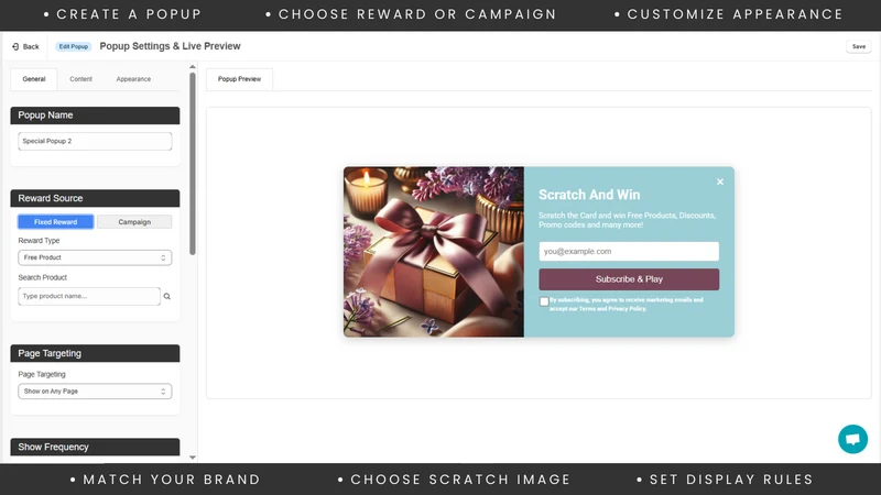 Email Popups & Spin Wheel • AS