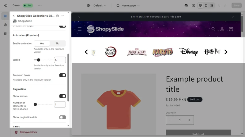 ShopySlide