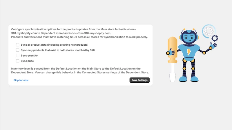Salestio — Multi‑store Sync