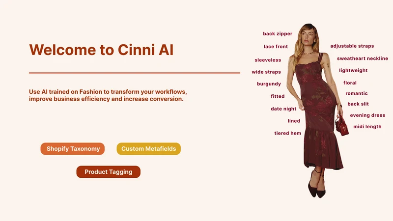 Cinni AI ‑ Product Tagging