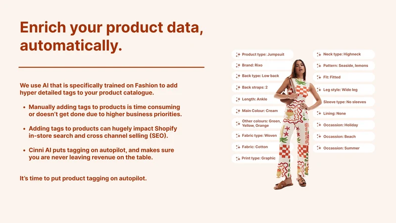 Cinni AI ‑ Product Tagging