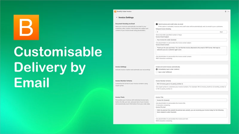 Bookify PDF Invoice Printer