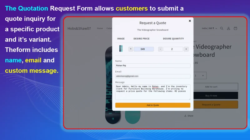 WBL ‑ Request a Quote