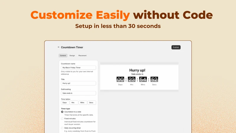Hoppy FOMO Countdown Timer Bar