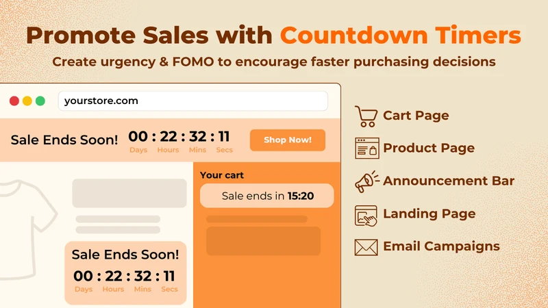 Hoppy FOMO Countdown Timer Bar