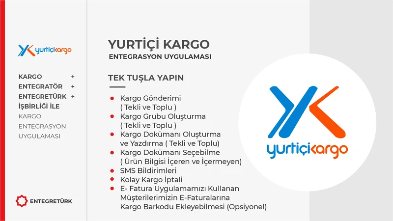 Yurtiçi Kargo ‑ EntegreTürk