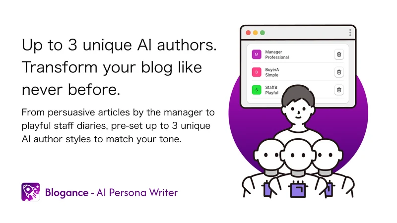 Blogance ‑ AI Persona Writer