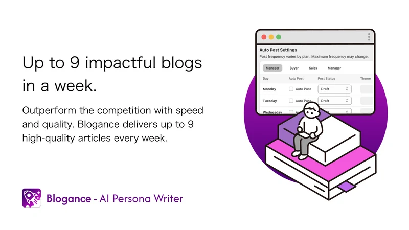 Blogance ‑ AI Persona Writer