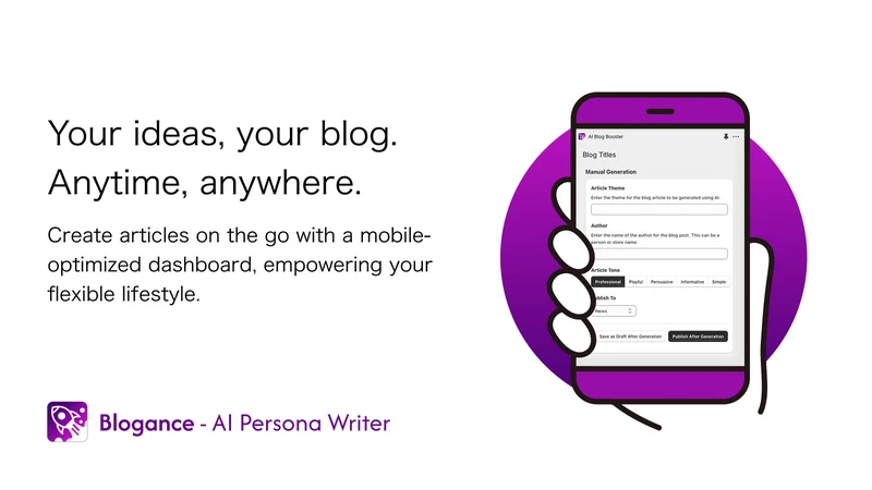 Blogance ‑ AI Persona Writer