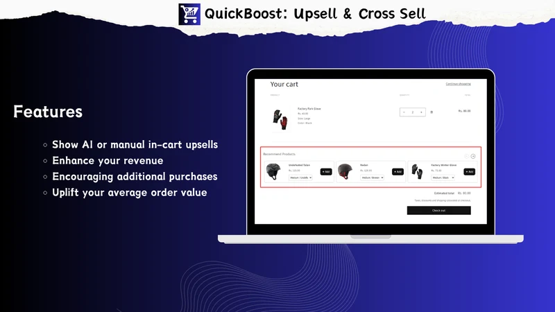 QBoost: Upsell & Cross Sell