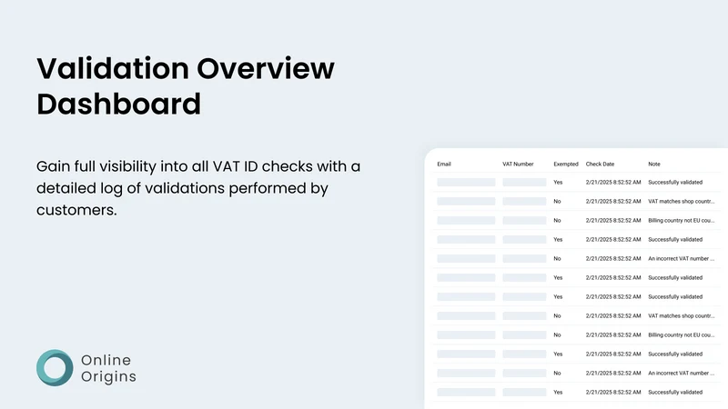 OO ‑ EU Tax Exemption Checkout