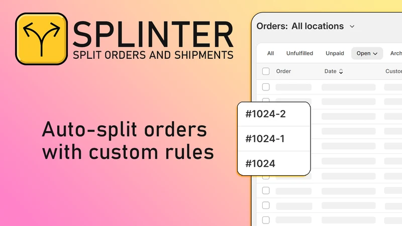 Divy Auto Split Orders