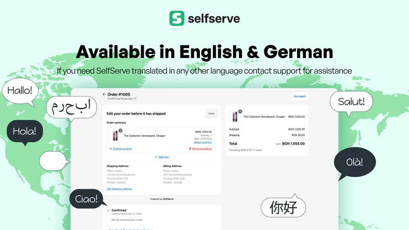 SelfServe Order Editing Upsell