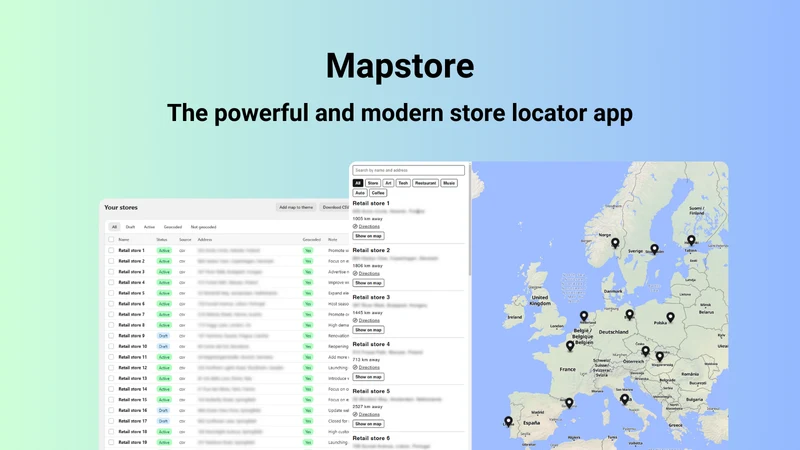 Mapstore ‑ Store Locator Map