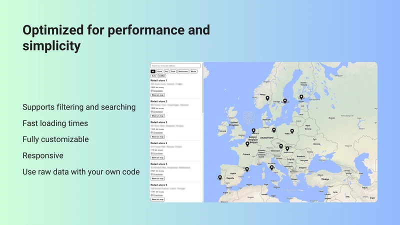 Mapstore ‑ Store Locator Map