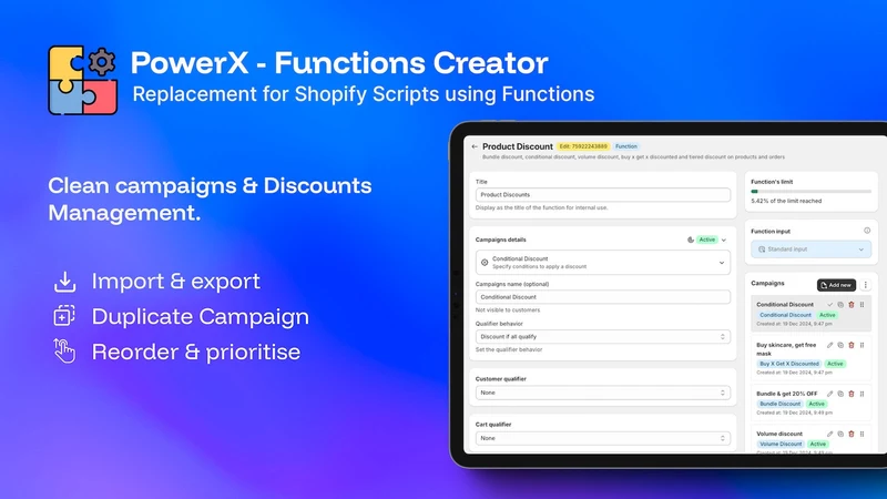 PowerX ‑ Functions Creator