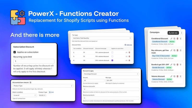 PowerX ‑ Functions Creator
