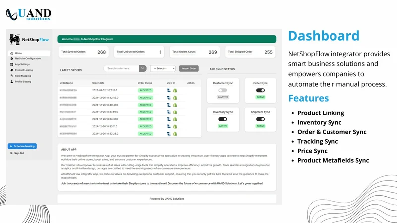 NetShopFlow NetSuite Connector
