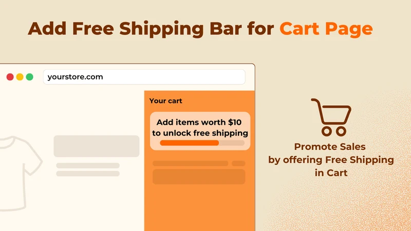 Free Gift & Free Shipping Bar