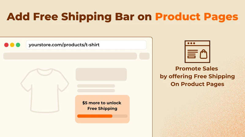 Free Gift & Free Shipping Bar