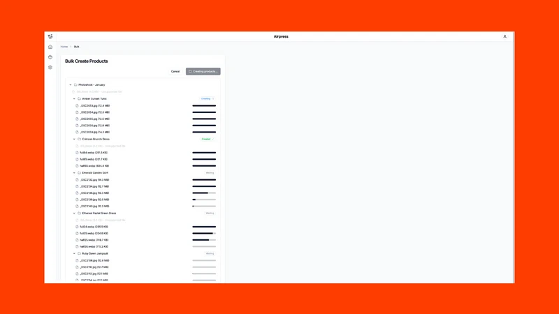 Airpress: AI bulk creator